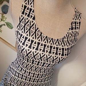 H & M Black & White Tank Dress